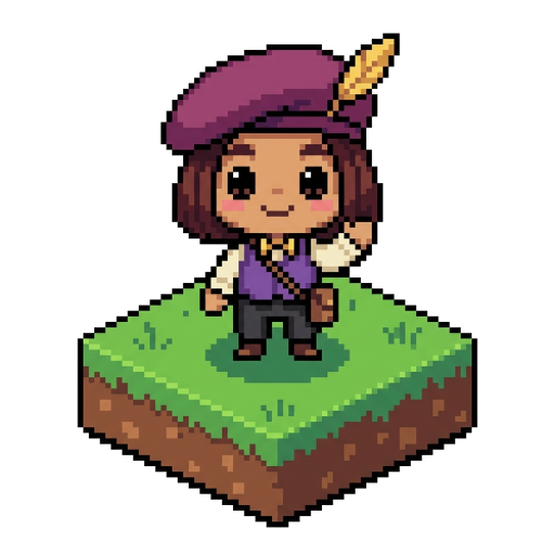 Sage pixel portrait
