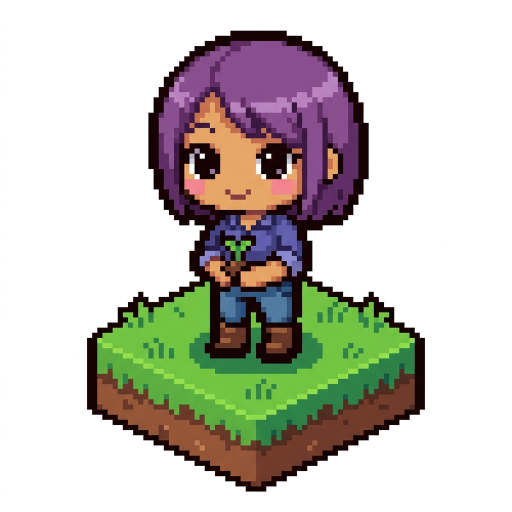 Terra pixel portrait
